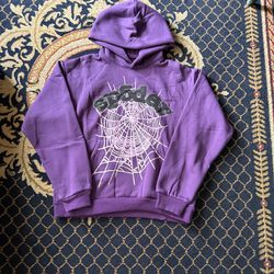 purple sp5der hoodie