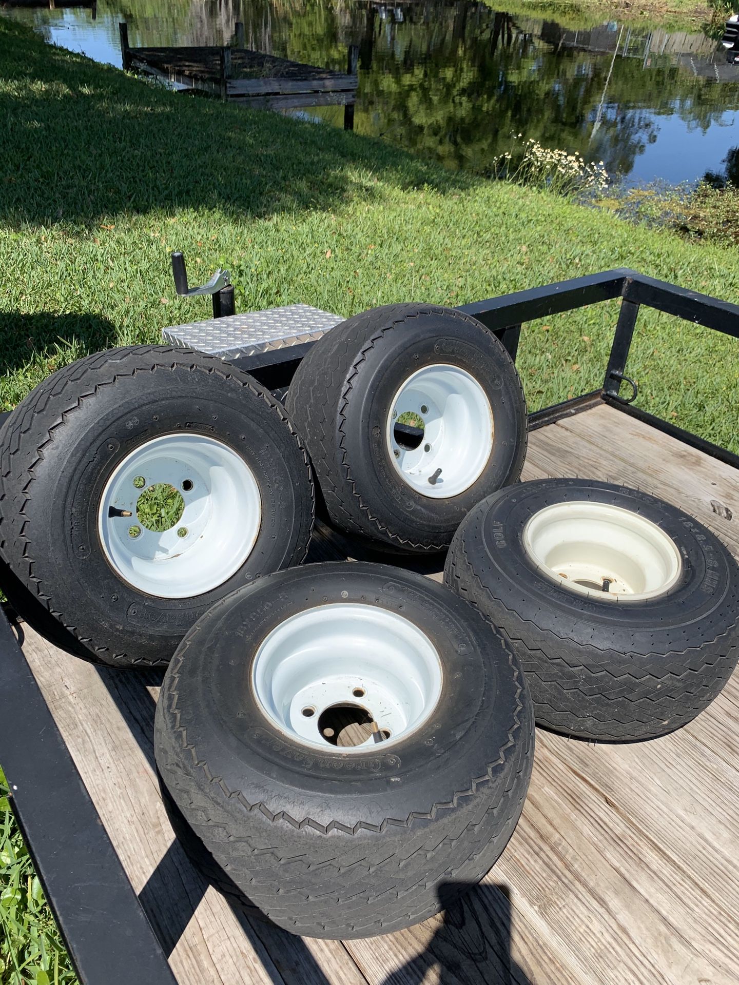 Golf cart rims and tires