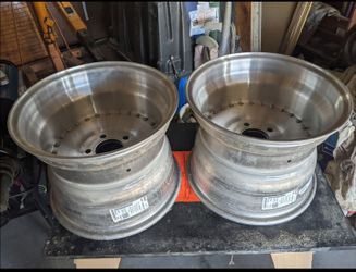 Two NEW 15x12 Center line whees Chevy car pattern 5-4-3/4
