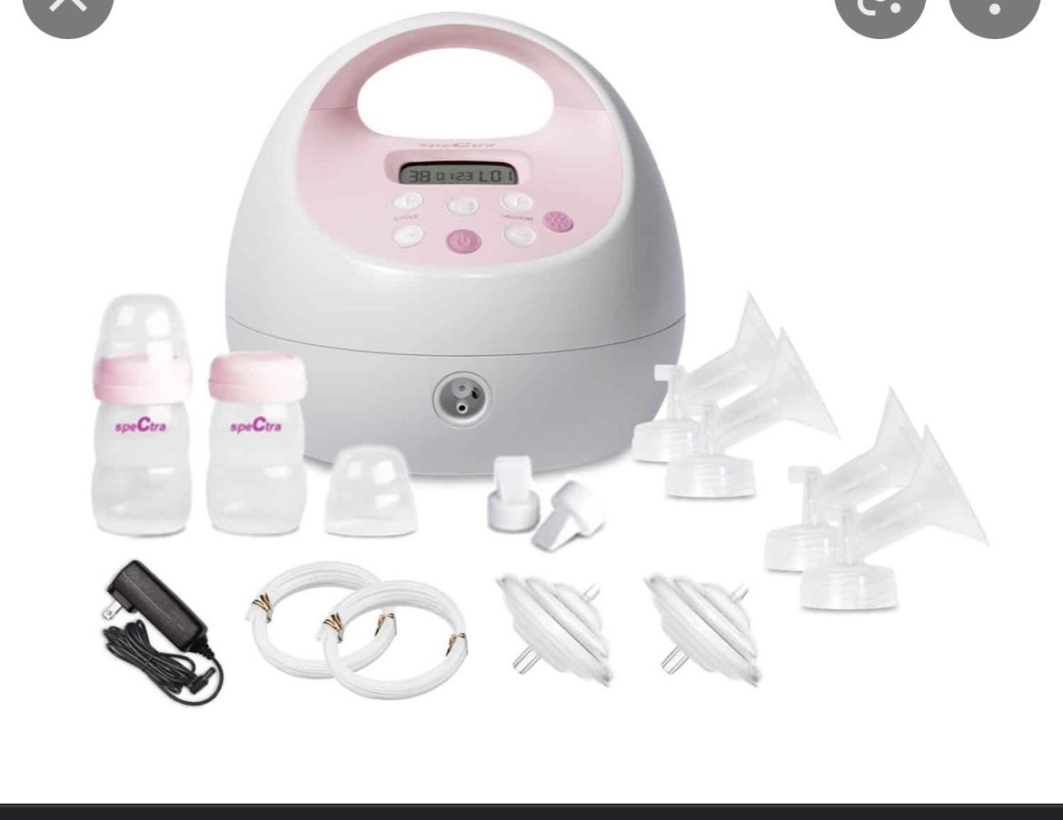 Spectra S2 Plus Single and Double Electric Breast Pump, White