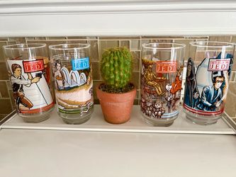 Set of 4 Original 1983 Return of the Jedi Glasses