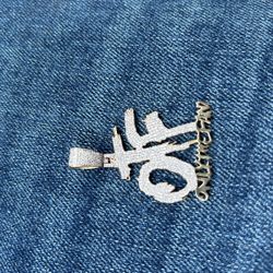 otf pendent real gold real diamonds