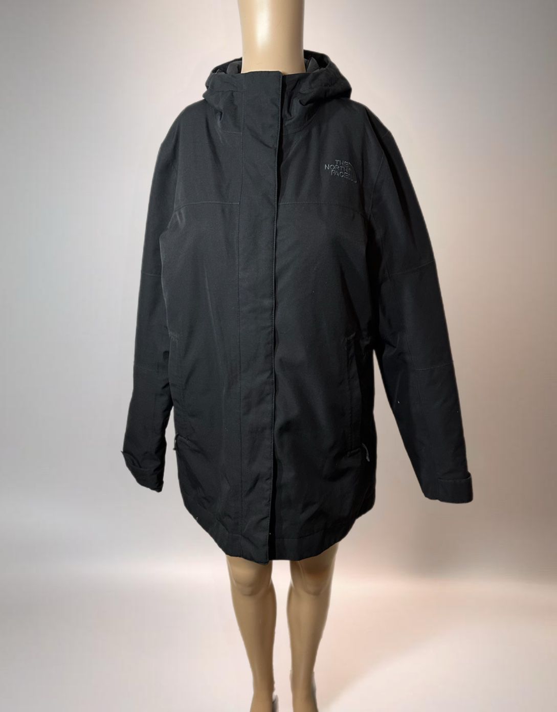 The North Face Womens City Breeze Down Insulated Hooded Parka Coat M Black