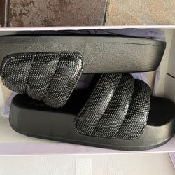 Black Madden Girl Slides