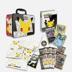Pokemon Celebrations Collectors Chest Lunchbox 25th Anniversary IN HAND & SEALED