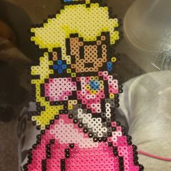 Princess Peach Perler Beads