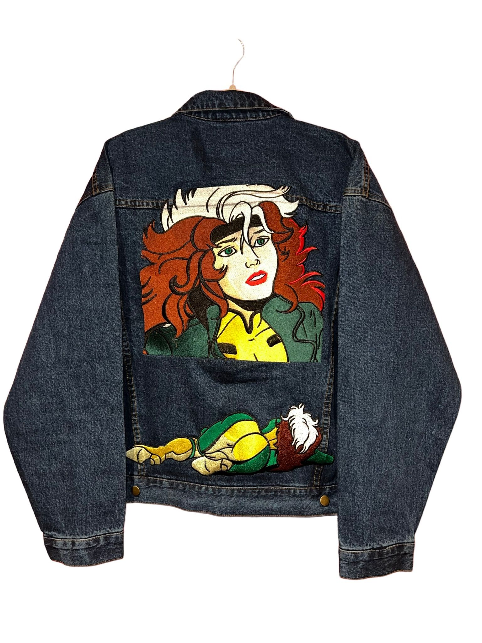 Denim vintage rouge jacket X-men the animated series wolverine gambit rare $275