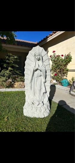 New Virgin of Guadalupe made out of cement