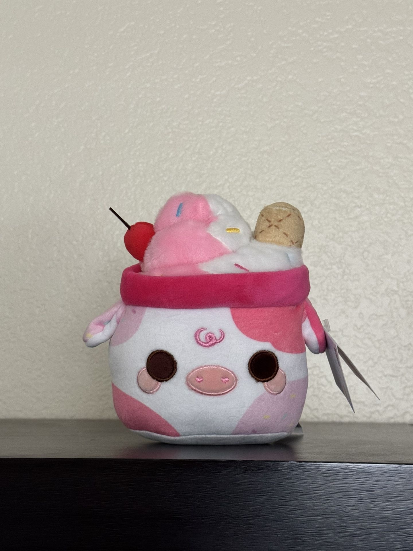 Cuddle Barn Sprinkles Mooshake plushie 7in