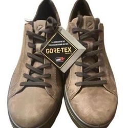 ECCO Men's Street Tray GORE-TEX Waterproof Sneaker Cocoa Brown size 10