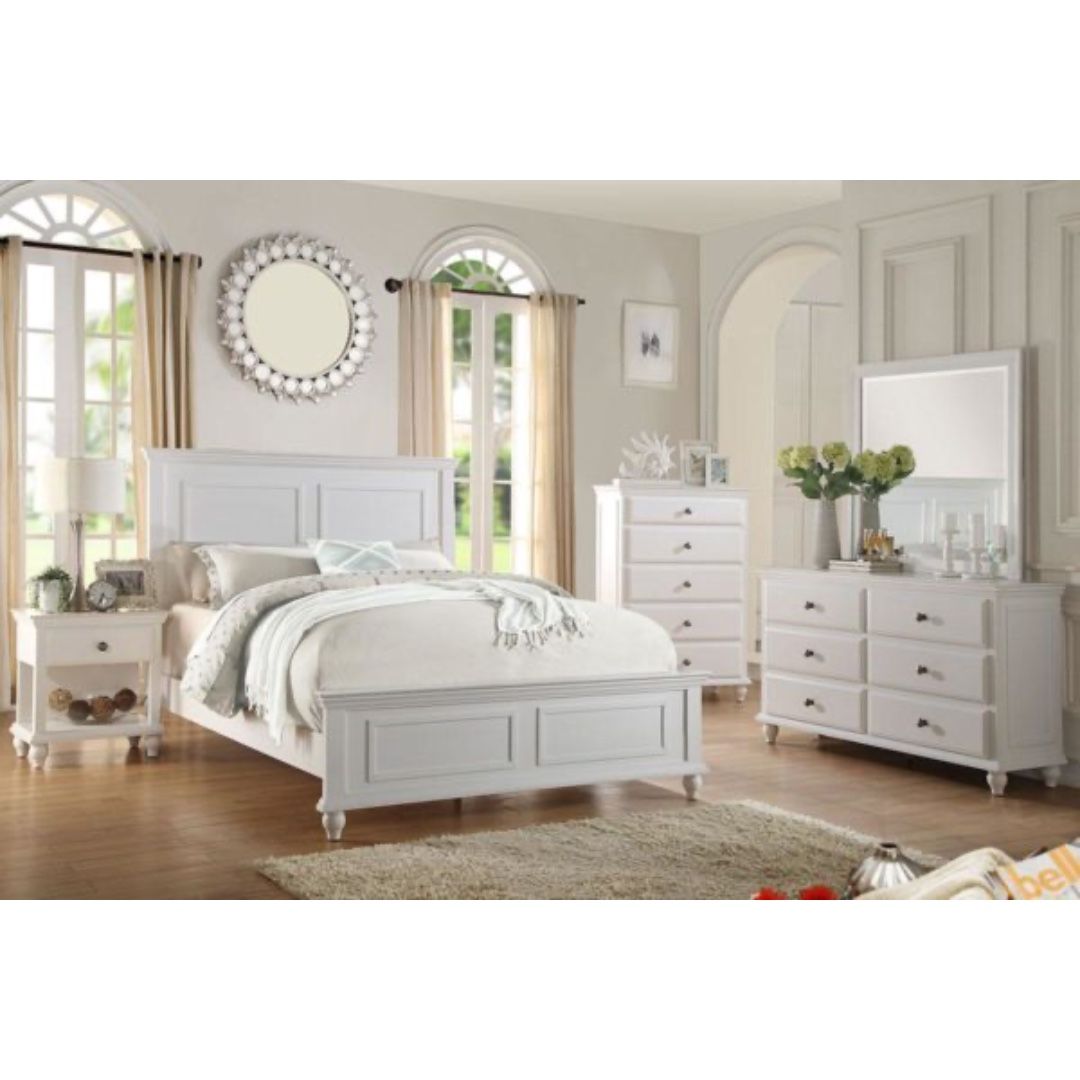 White Queen Bed Frame 