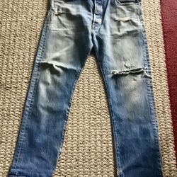 Levi’s Jeans -  Faded And Ripped.