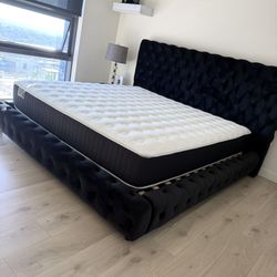 NEW KING BED FRAME WITH MATTRESS