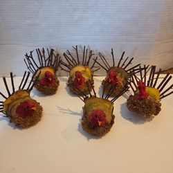 6 World Market Turkey Turkeys home decor decoration for thanksgiving turkey table