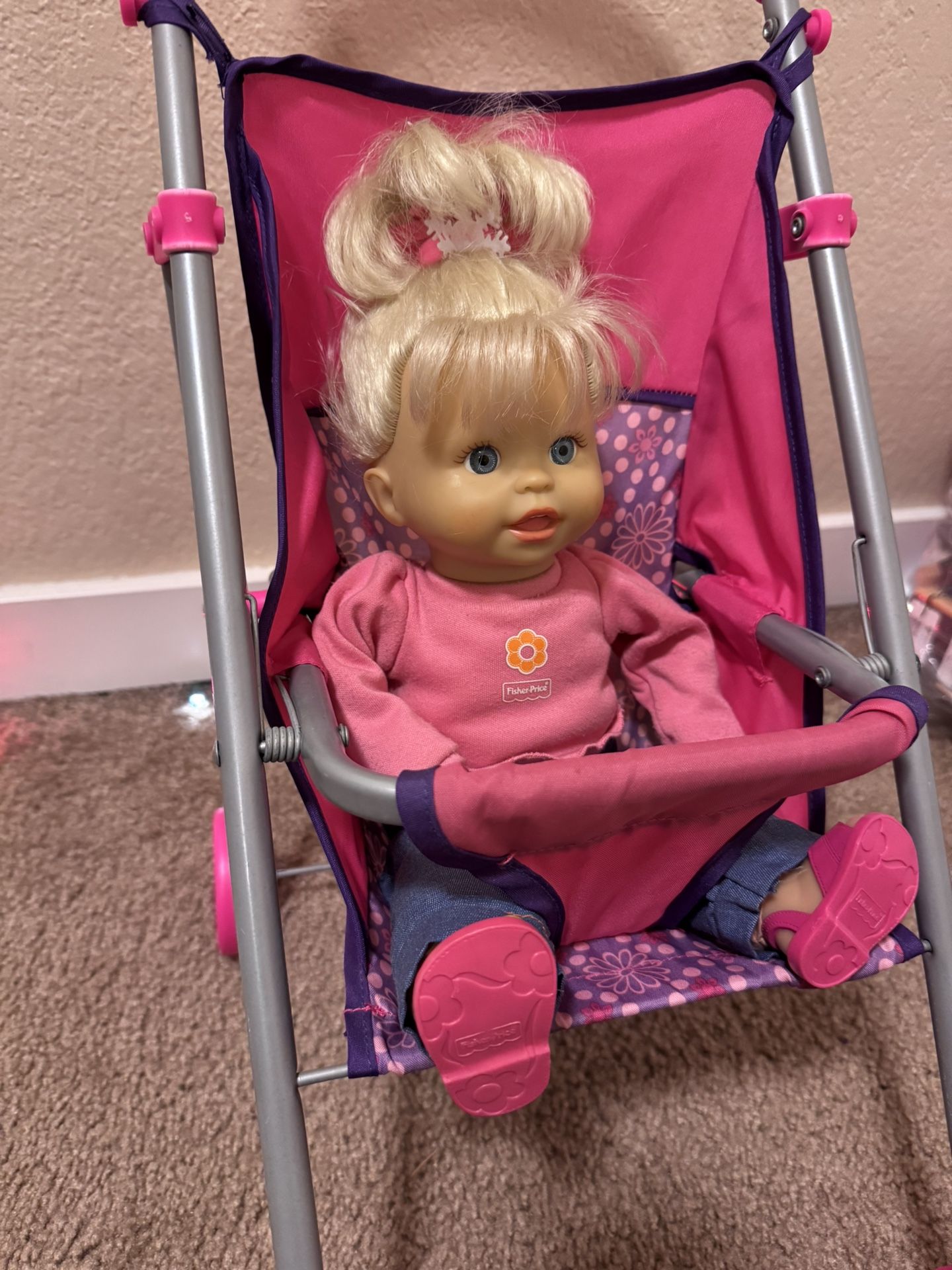 Baby Doll Stroller Playset with Doll
