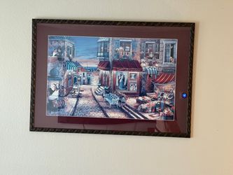 Large 40"x28" John O'Brien Framed Art Print