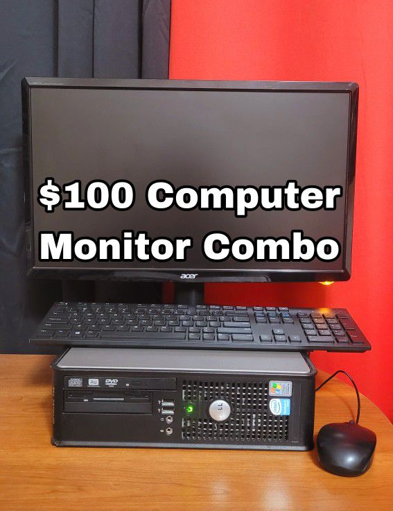 Dell Windows 11 Computer with Monitor Combo
