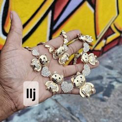 I Deliver I Ship 14k Gold Plated Chain Set