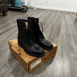 Vintage Wolverine World Wide 1994 Black Steel Toe Combat Flight Boots