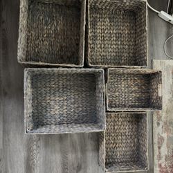 Woven Storage Baskets 