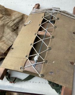 Vintage Trapper Nelsons Indian Pack Board Canvas TRAGER MFG. Co Seattle, WA Made
