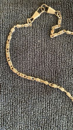 Vintage 46 Inch Chain  Stainless Steele