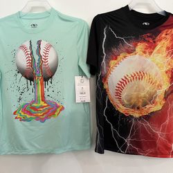Boys Medium Graphic Tshirt Baseball