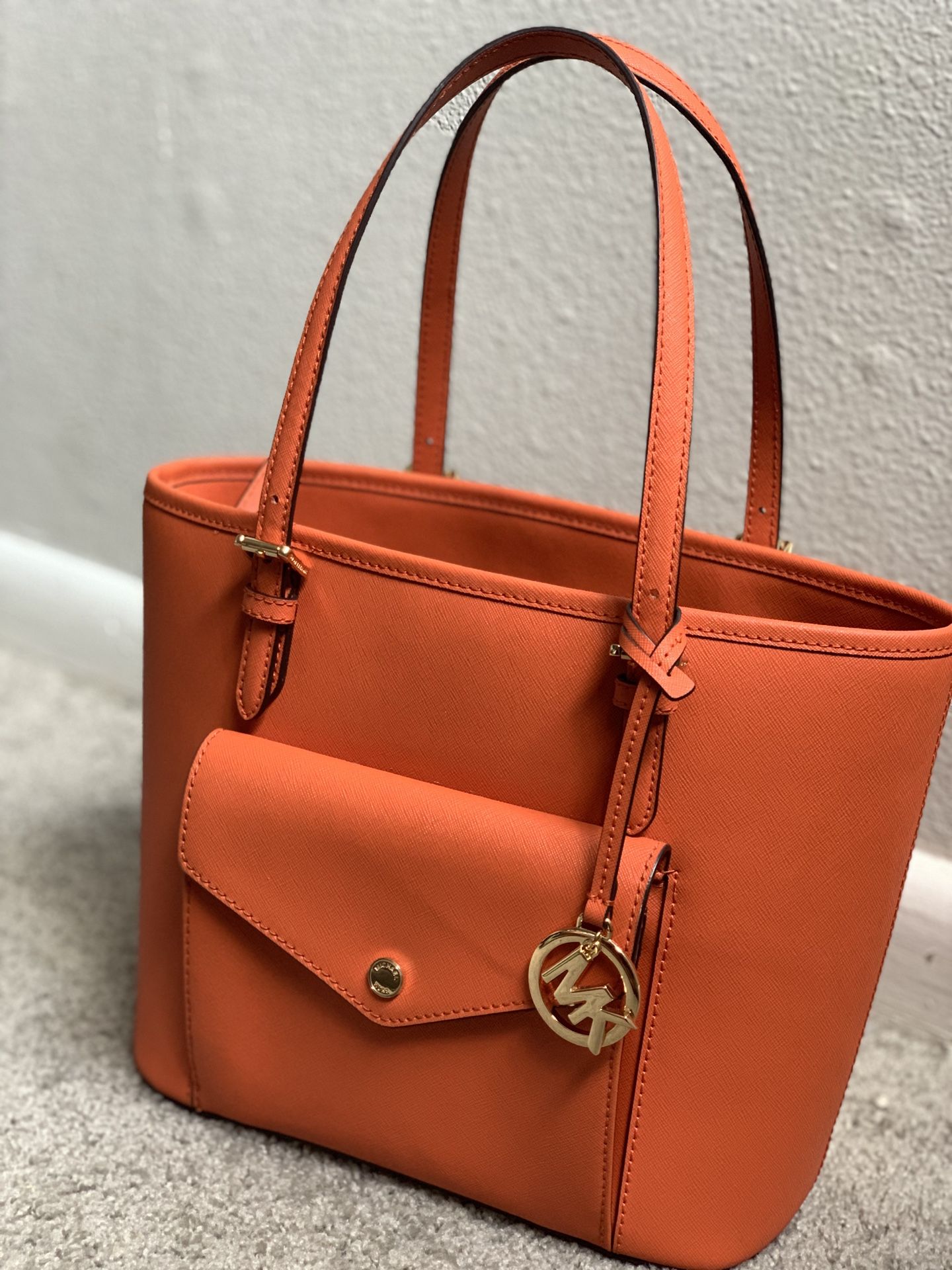 Orange Michael Kors Purse