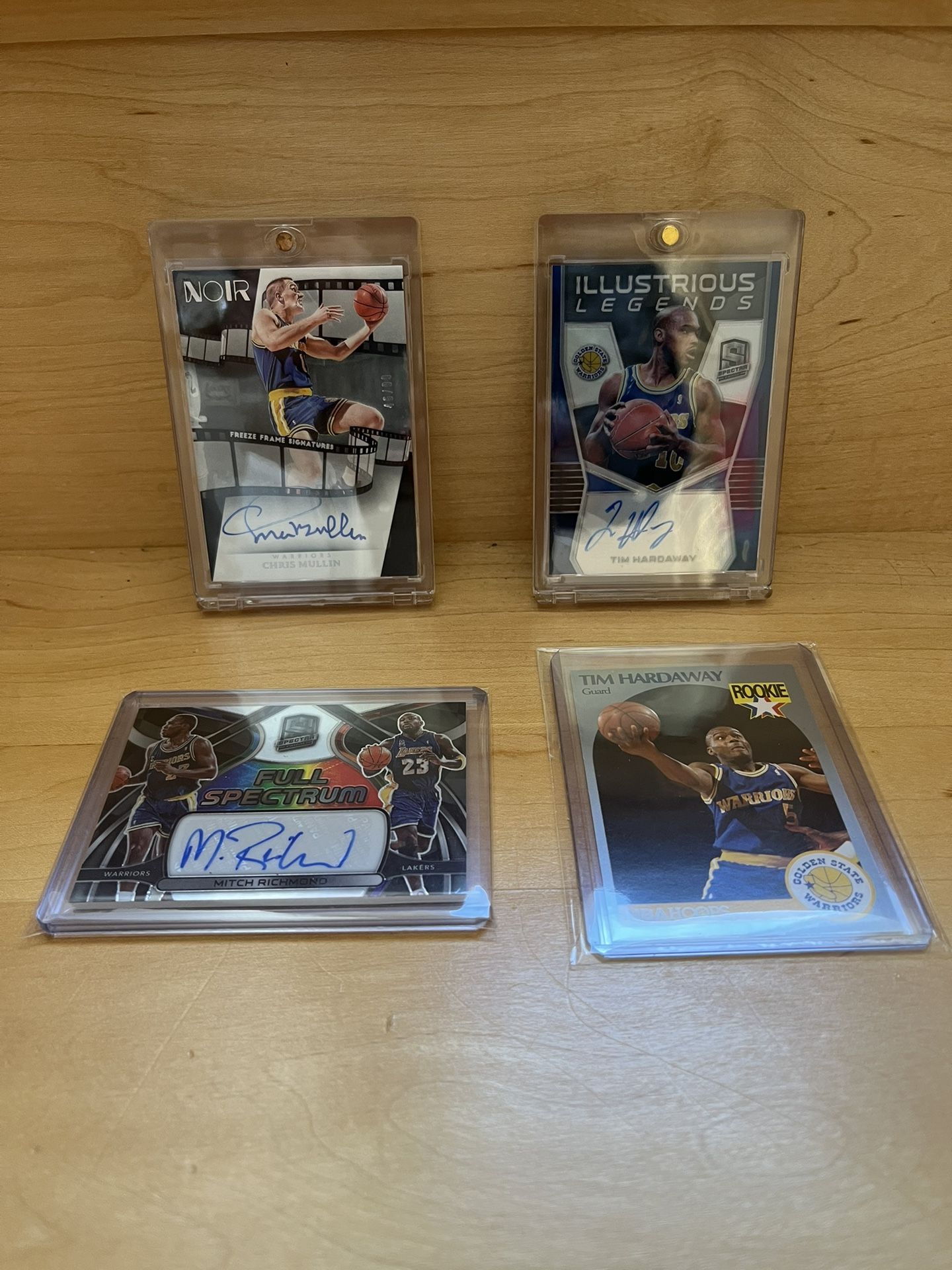 Run TMC Warriors Auto Card Lot – Hardaway, Richmond, Mullin + Rookie