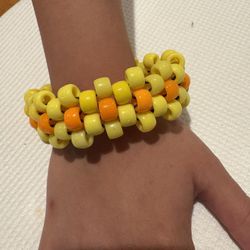 Handmade Flower Cuff Bracelet