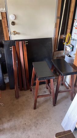 Black high top table