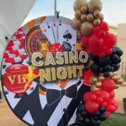 Casino Night Backdrop