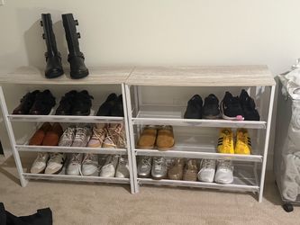 The Container Store Shoe Storage Solution, White — Set of 2