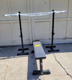 Bench Setup with Weights, New 
