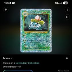 Wanted Legendary Collection Pokémon Cards