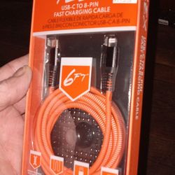Brand New 6 Foot Usb C To 8-pin Fast Charging Cable Deal