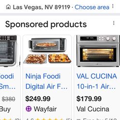 Ninja countertop air fryer hardly used just hurt from storage 50 obo