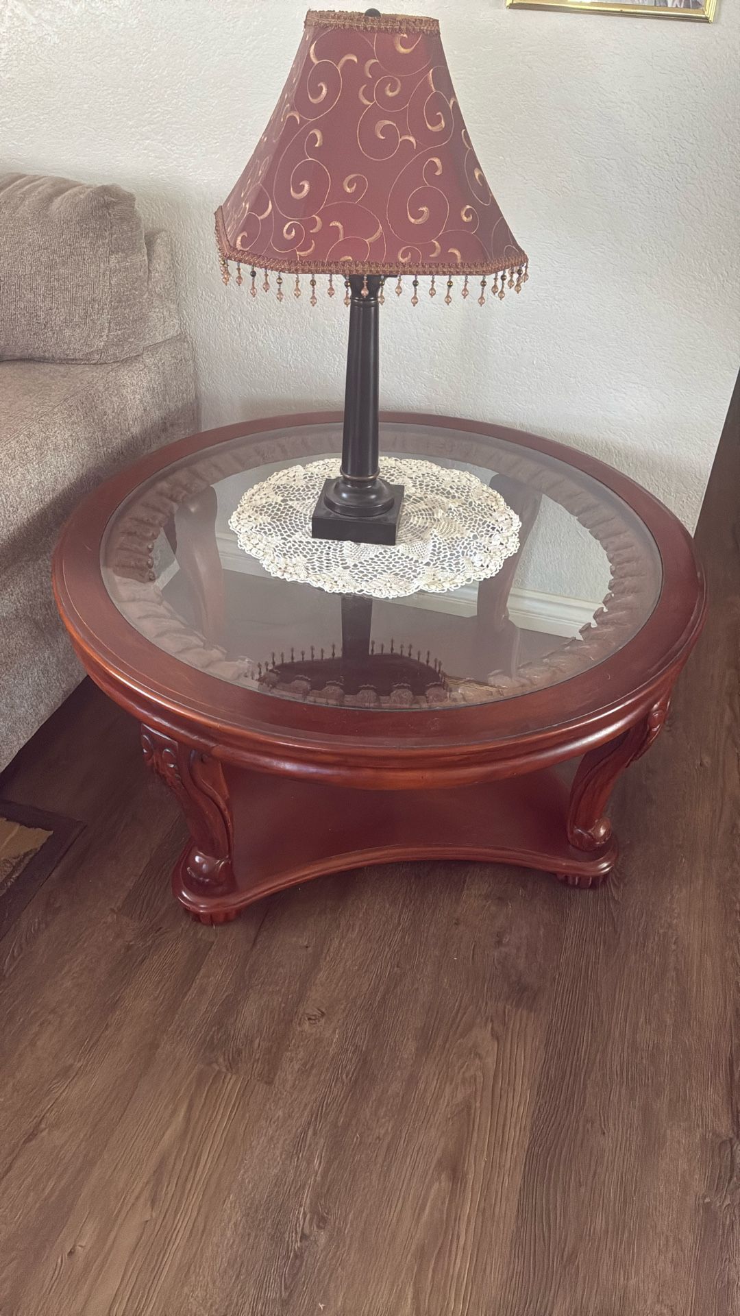 Round Glass Coffee Table