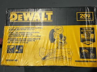 BRAND NEW DeWalt DCS361M1 20V MAX 7-1/4” Sliding Compound Miter Saw – Cordless