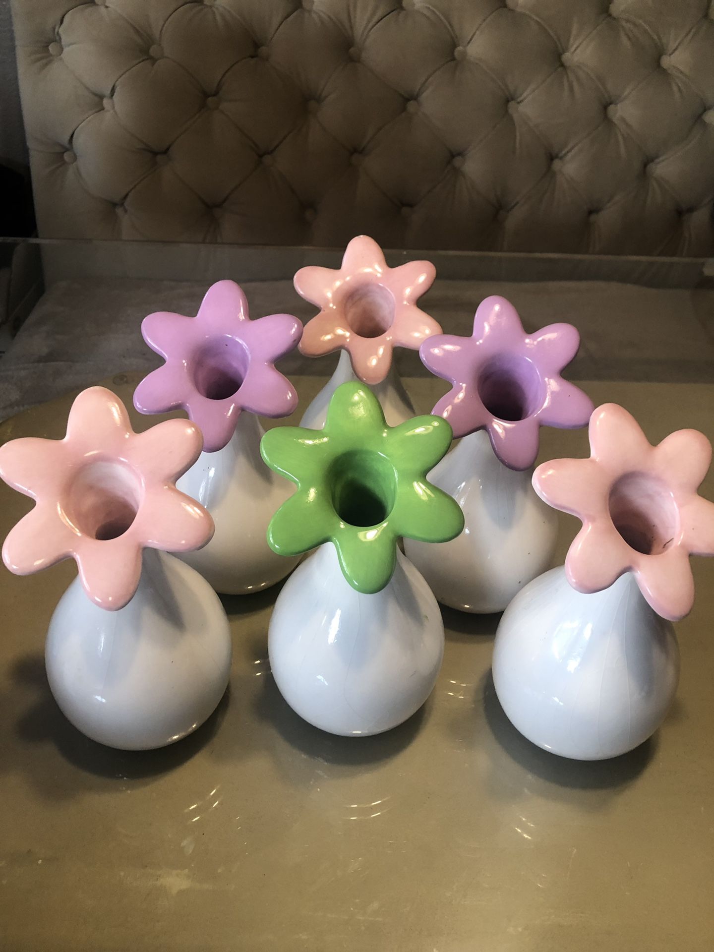 6 Flower Vases