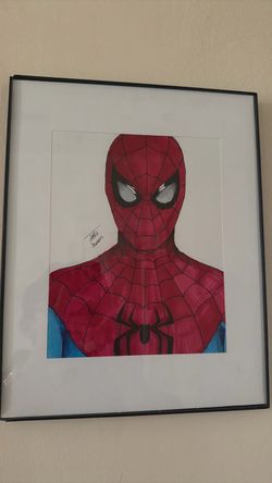 Framed Spider-Man Original Signed Drawing