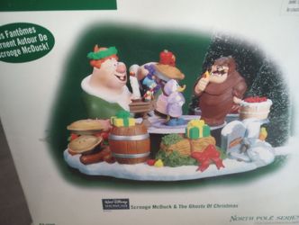 Department 56 North Pole Village Scrooge McDuck &The Ghosts Of Christmas Figure L