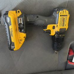 DeWalt 20v Drill and Battery 