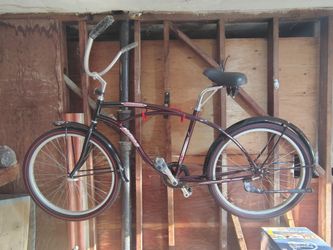 Maroon Beach Cruiser Bicycle