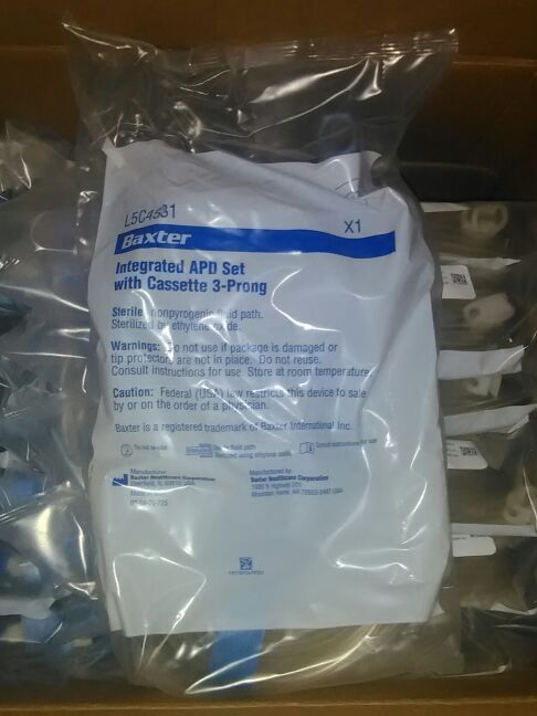 30 Baxter-Peritoneal-Dialysis-Integrated-APD Set with Cassette 3 Prong L5C4531