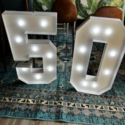 Light Up Numbers 50 Or 5