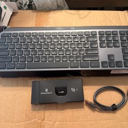 Logitech MX Keys Wireless Illuminated Keyboard Graphite w/ USB Receiver