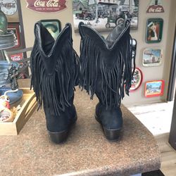 Harley Davidson Fringed Black Shade Boots