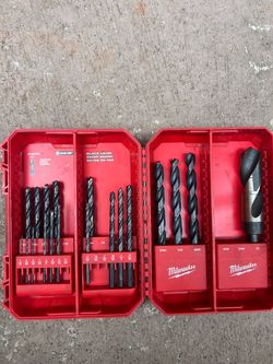 Milwaukee drill bits (Black oxide ) As Is
