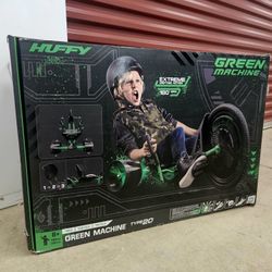 Huffy Green Machine 20-inch Drift Trike for Kids, Green and Black